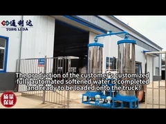 Нержавеющая сталь 2 резервуара системы смягчателя воды непрерывный двойной резервуар смягчателя воды